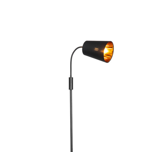 Modern floor lamp black - Carmen