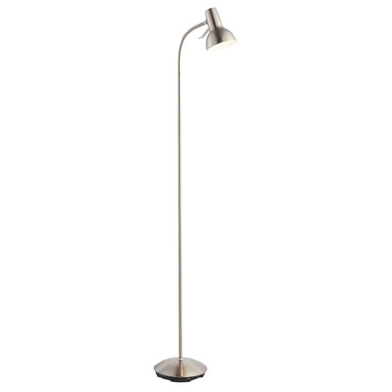 Agen Metal Task Floor Lamp In Satin Nickel