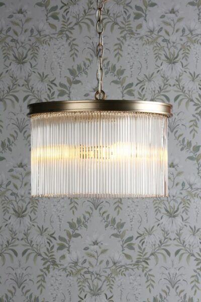 Laura Ashley LA3756161-Q Manon 3 Light Ceiling Pendant Light In Champagne Finish